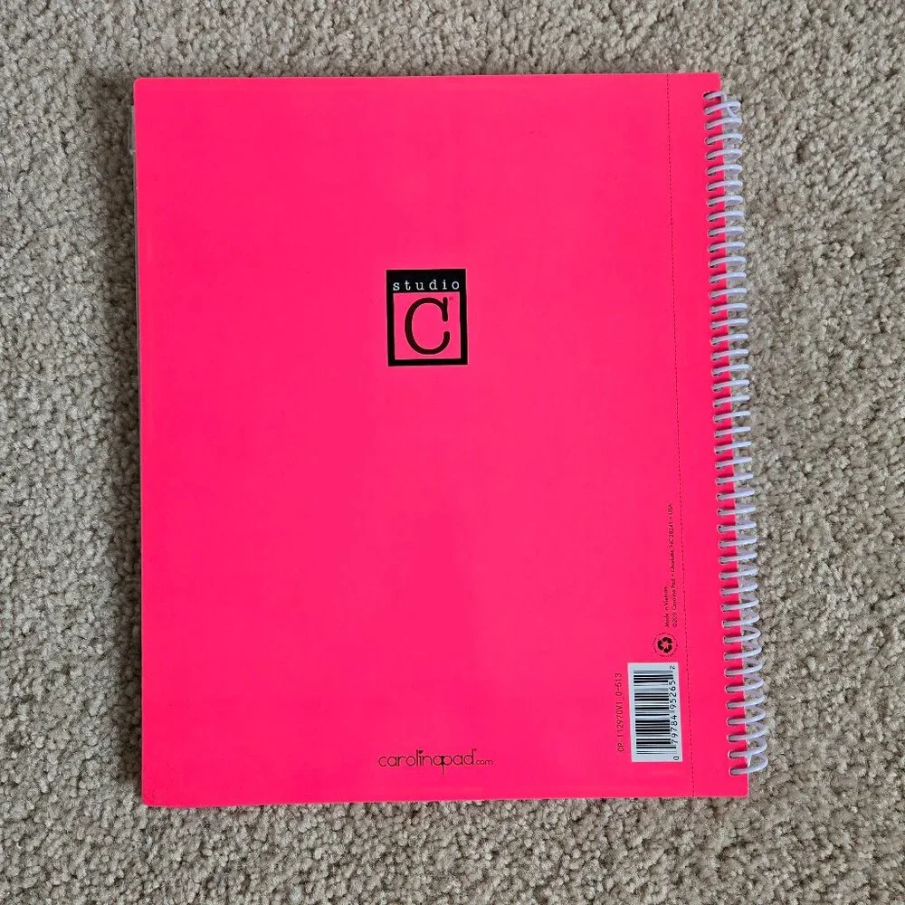 Bright pink Notebook/ folders bundle set